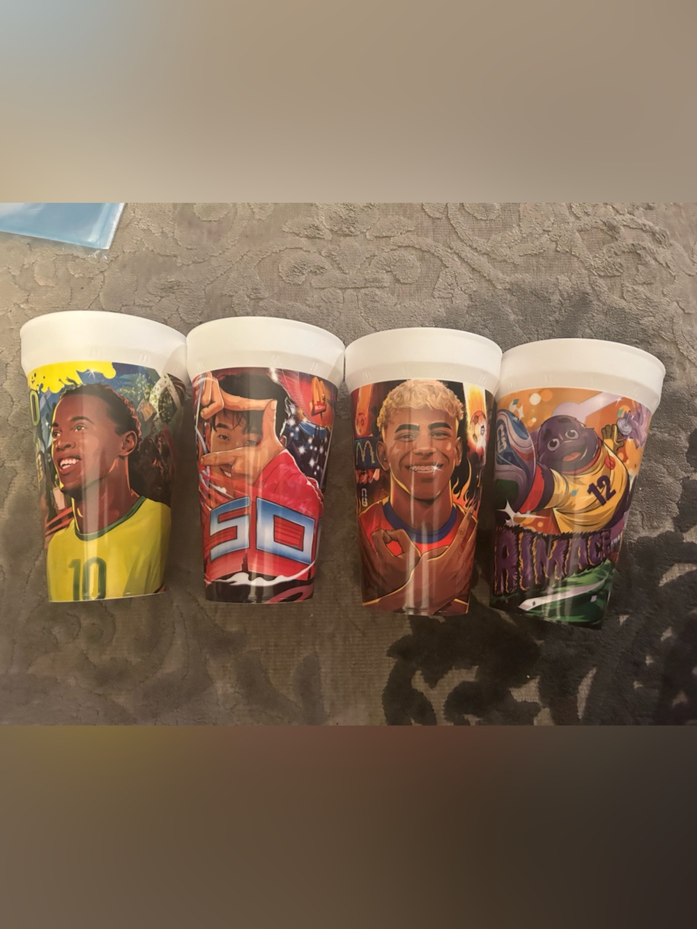 NEW Set of 4 McDonald's FIFA World Cup Collectible 20oz Cups